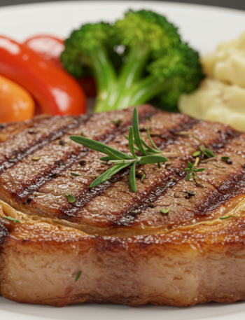 The best Pan-Seared Steak with Garlic Butter"