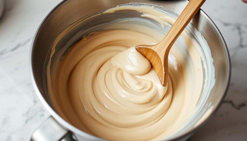 almond batter mixing almond batter mixing